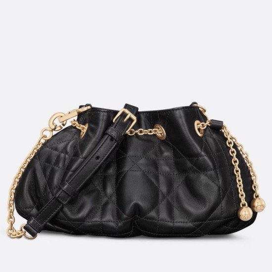 Replica Dior Ammi Small /Medium Bag Macrocannage Black Replica Dior Ammi Small /Medium Bag Macrocannage Black