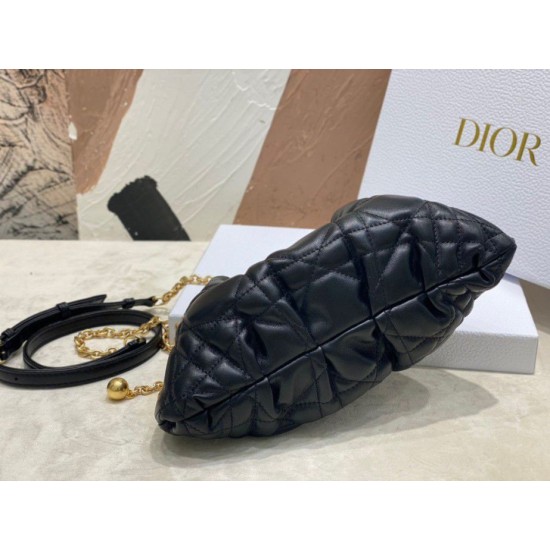 Replica Dior Ammi Small /Medium Bag Macrocannage Black Replica Dior Ammi Small /Medium Bag Macrocannage Black