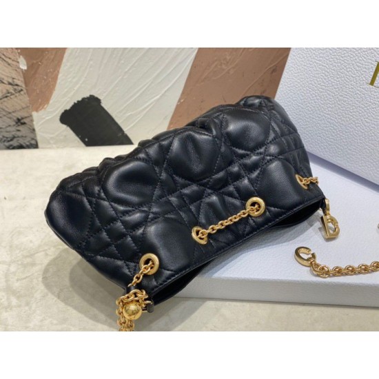 Replica Dior Ammi Small /Medium Bag Macrocannage Black Replica Dior Ammi Small /Medium Bag Macrocannage Black