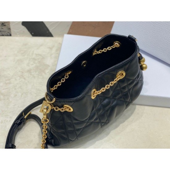 Replica Dior Ammi Small /Medium Bag Macrocannage Black Replica Dior Ammi Small /Medium Bag Macrocannage Black