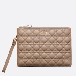 Fake Dior Large Caro Daily Pouch Beige Replica