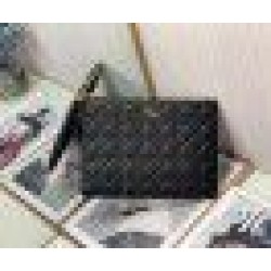 Replica Dior Large Caro Daily Pouch Black Fake Dior Large Caro Daily Pouch Black Replica