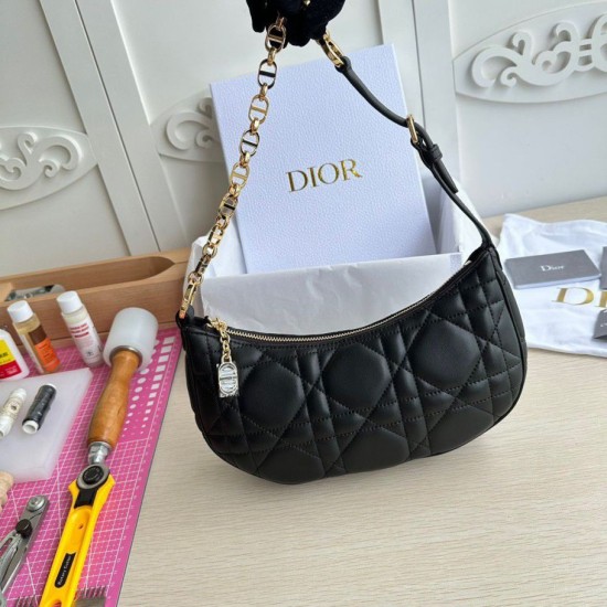 Fake Dior CD Lounge Shouder Bag Black Macrocannage Lambskin Replica Replica Dior CD Lounge Shouder Bag Black Macrocannage Lambskin