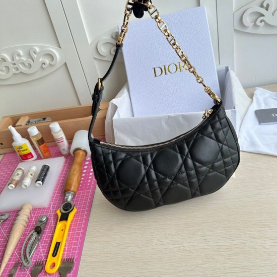 Fake Dior CD Lounge Shouder Bag Black Macrocannage Lambskin Replica Replica Dior CD Lounge Shouder Bag Black Macrocannage Lambskin