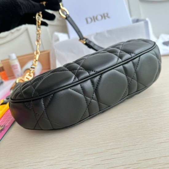 Fake Dior CD Lounge Shouder Bag Black Macrocannage Lambskin Replica Replica Dior CD Lounge Shouder Bag Black Macrocannage Lambskin