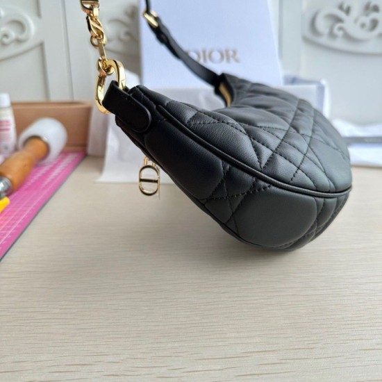 Fake Dior CD Lounge Shouder Bag Black Macrocannage Lambskin Replica Replica Dior CD Lounge Shouder Bag Black Macrocannage Lambskin