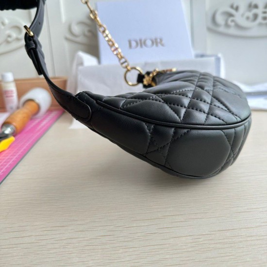 Fake Dior CD Lounge Shouder Bag Black Macrocannage Lambskin Replica Replica Dior CD Lounge Shouder Bag Black Macrocannage Lambskin