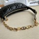 Fake Dior CD Lounge Shouder Bag Black Macrocannage Lambskin Replica Replica Dior CD Lounge Shouder Bag Black Macrocannage Lambskin