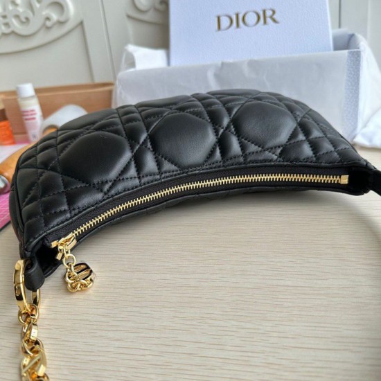 Fake Dior CD Lounge Shouder Bag Black Macrocannage Lambskin Replica Replica Dior CD Lounge Shouder Bag Black Macrocannage Lambskin