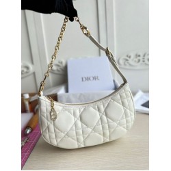 Fake Dior CD Lounge Shoulder Bag White Macrocannage Lambskin Replica Replica Dior CD Lounge Shoulder Bag White Macrocannage Lambskin