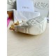 Fake Dior CD Lounge Shoulder Bag White Macrocannage Lambskin Replica Replica Dior CD Lounge Shoulder Bag White Macrocannage Lambskin