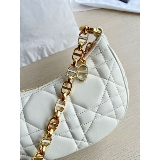 Fake Dior CD Lounge Shoulder Bag White Macrocannage Lambskin Replica Replica Dior CD Lounge Shoulder Bag White Macrocannage Lambskin