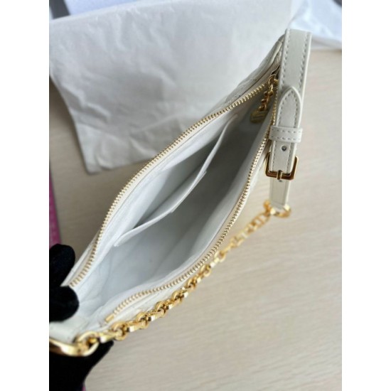 Fake Dior CD Lounge Shoulder Bag White Macrocannage Lambskin Replica Replica Dior CD Lounge Shoulder Bag White Macrocannage Lambskin