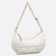 Fake Dior CD Lounge Shoulder Bag White Macrocannage Lambskin Replica Replica Dior CD Lounge Shoulder Bag White Macrocannage Lambskin