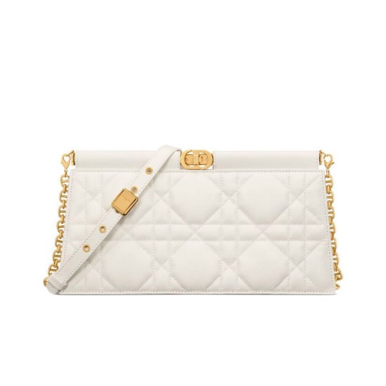 Replica Christian Dior Caro Colle Noire Clutch With Chain Bag Fake Christian Dior Caro Colle Noire Clutch With Chain Bag Replica