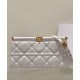 Replica Christian Dior Caro Colle Noire Clutch With Chain Bag Fake Christian Dior Caro Colle Noire Clutch With Chain Bag Replica