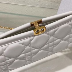 Fake Christian Dior Caro Colle Noire Clutch With Chain Bag Replica