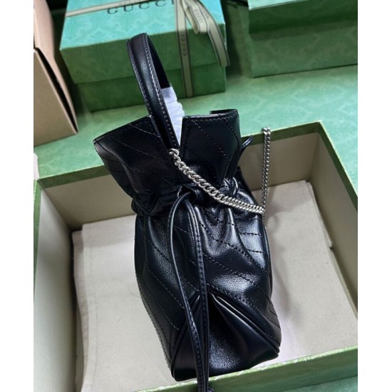 Replica Gucci Blondie Mini Bucket Bag 760313 Black Replica Gucci Blondie Mini Bucket Bag 760313 Black