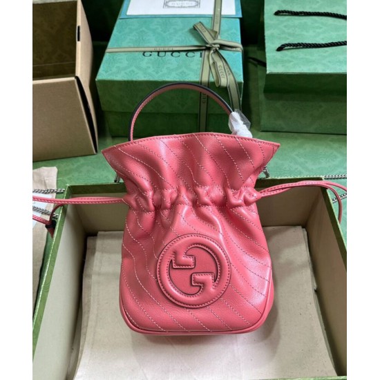 Replica Gucci Blondie Mini Bucket Bag 760313 Pink Replica Gucci Blondie Mini Bucket Bag 760313 Pink