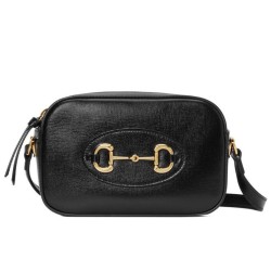 Replica Gucci Horsebit 1955 Evolves Small Shoulder Bag 760196 Black