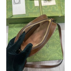 Fake Gucci Horsebit 1955 Small Shoulder Bag 760196 Coffee Replica