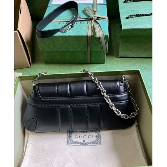 Fake Gucci Horsebit Chain Small Shoulder Bag 764339 Black Replica Replica Gucci Horsebit Chain Small Shoulder Bag 764339 Black