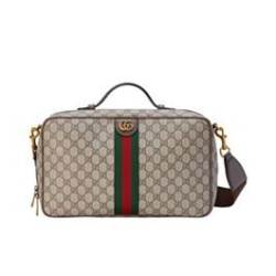 Replica Gucci Savoy Shoe Case 752587 Dark Coffee