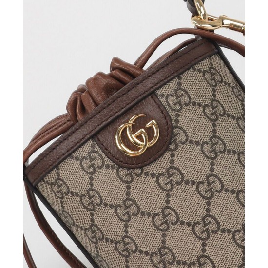 Fake Gucci Ophidia Mini Bucket Bag 760199 Dark Coffee Replica Replica Gucci Ophidia Mini Bucket Bag 760199 Dark Coffee