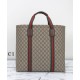 Fake Gucci GG Tender Medium Tote Bag 763287 Dark Coffee Replica