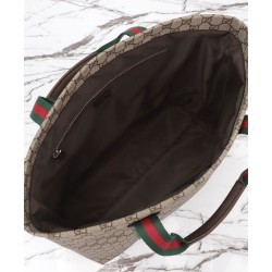 Fake Gucci GG Tender Medium Tote Bag 763287 Dark Coffee Replica