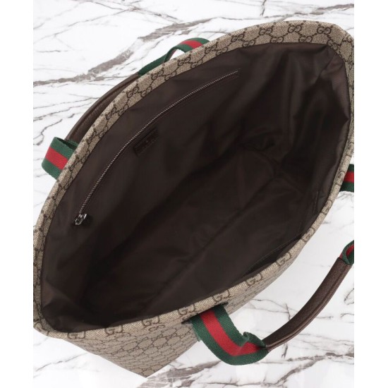 Fake Gucci GG Tender Medium Tote Bag 763287 Dark Coffee Replica