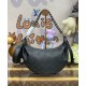 Fake Louis Vuitton Baia PM M22819 Eye-catching Half-moon Bag Black Replica