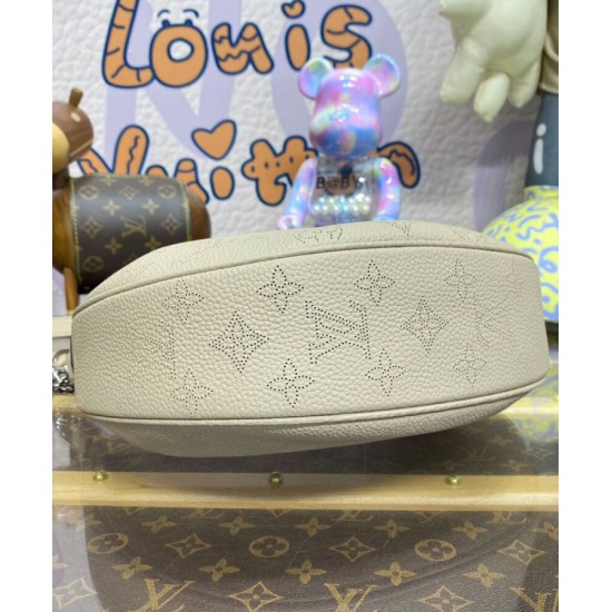 Replica Louis Vuitton Baia PM M22820 Eye-catching Half-moon Bag Apricot Fake Louis Vuitton Baia PM M22820 Eye-catching Half-moon Bag Apricot Replica