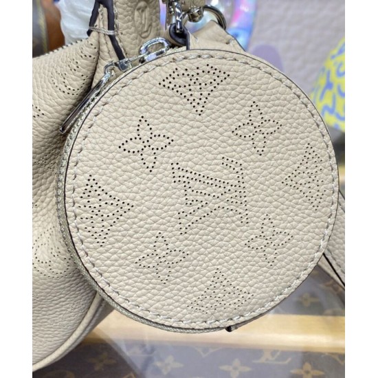 Replica Louis Vuitton Baia PM M22820 Eye-catching Half-moon Bag Apricot Fake Louis Vuitton Baia PM M22820 Eye-catching Half-moon Bag Apricot Replica