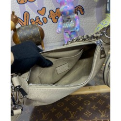 Fake Louis Vuitton Baia PM M22820 Eye-catching Half-moon Bag Apricot Replica