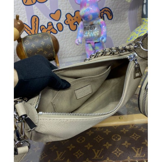 Replica Louis Vuitton Baia PM M22820 Eye-catching Half-moon Bag Apricot Fake Louis Vuitton Baia PM M22820 Eye-catching Half-moon Bag Apricot Replica
