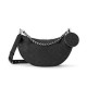 Fake Louis Vuitton Baia MM M22823 Eye-catching Half-moon Bag Black Replica