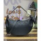 Fake Louis Vuitton Baia MM M22823 Eye-catching Half-moon Bag Black Replica