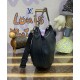 Fake Louis Vuitton Baia MM M22823 Eye-catching Half-moon Bag Black Replica