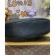 Fake Louis Vuitton Baia MM M22823 Eye-catching Half-moon Bag Black Replica