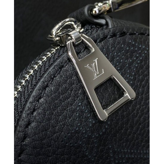 Fake Louis Vuitton Baia MM M22823 Eye-catching Half-moon Bag Black Replica