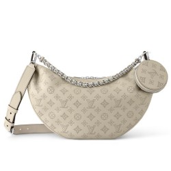 Replica Louis Vuitton Baia MM M22822 Eye-catching Half-moon Bag Apricot