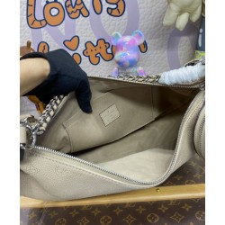 Replica Louis Vuitton Baia MM M22822 Eye-catching Half-moon Bag Apricot