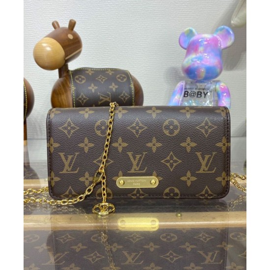 Fake Louis Vuitton Wallet On Chain Lily Bag M82509 Brown Replica Fake Louis Vuitton Wallet On Chain Lily Bag M82509 Brown Replica