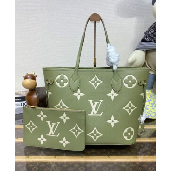 Fake Louis Vuitton Neverfull MM Bag M46649 Green Replica