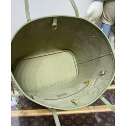 Fake Louis Vuitton Neverfull MM Bag M46649 Green Replica
