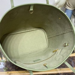 Fake Louis Vuitton Neverfull MM Bag M46649 Green Replica
