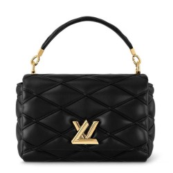Replica Louis Vuitton GO-14 MM Malletage Bag M23682 Black