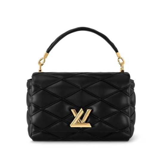 Replica Louis Vuitton GO-14 MM Malletage Bag M23682 Black