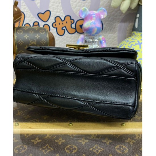 Replica Louis Vuitton GO-14 MM Malletage Bag M23682 Black